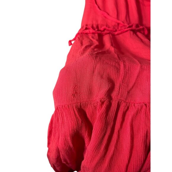 Banana Republic Red Maxi Dress Sleeveless - Picture 6 of 9